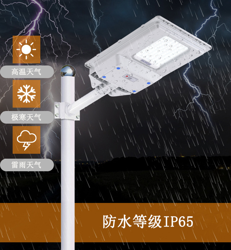 New solar lamps, outdoor household garden lamps, street lamps, solar and human body sensing integrated pic 2