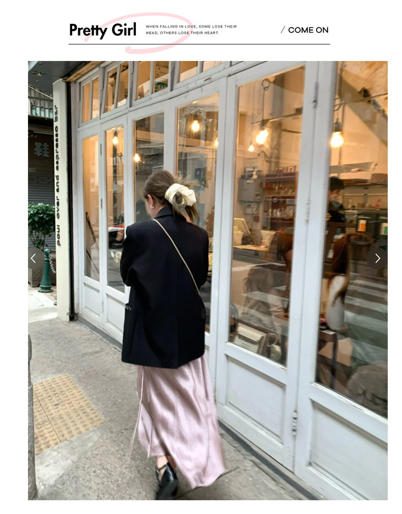 Purple high-end acetate satin half skirt for women, autumn flowing and flowing long dress, slimming A-line fishtail skirt pic 10