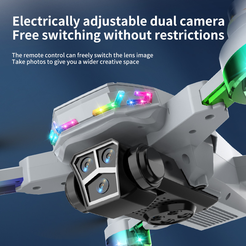 跨境新品迷你无人机航拍四轴飞行器遥控飞机光流高清无刷避障玩具详情24