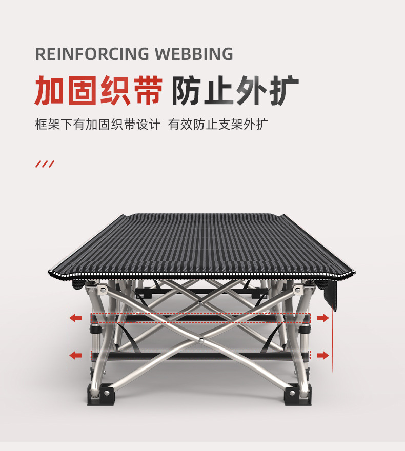 70cm high single folding bed, office nap bed, nap lounge chair, simple home companion, portable camp bed pic 11