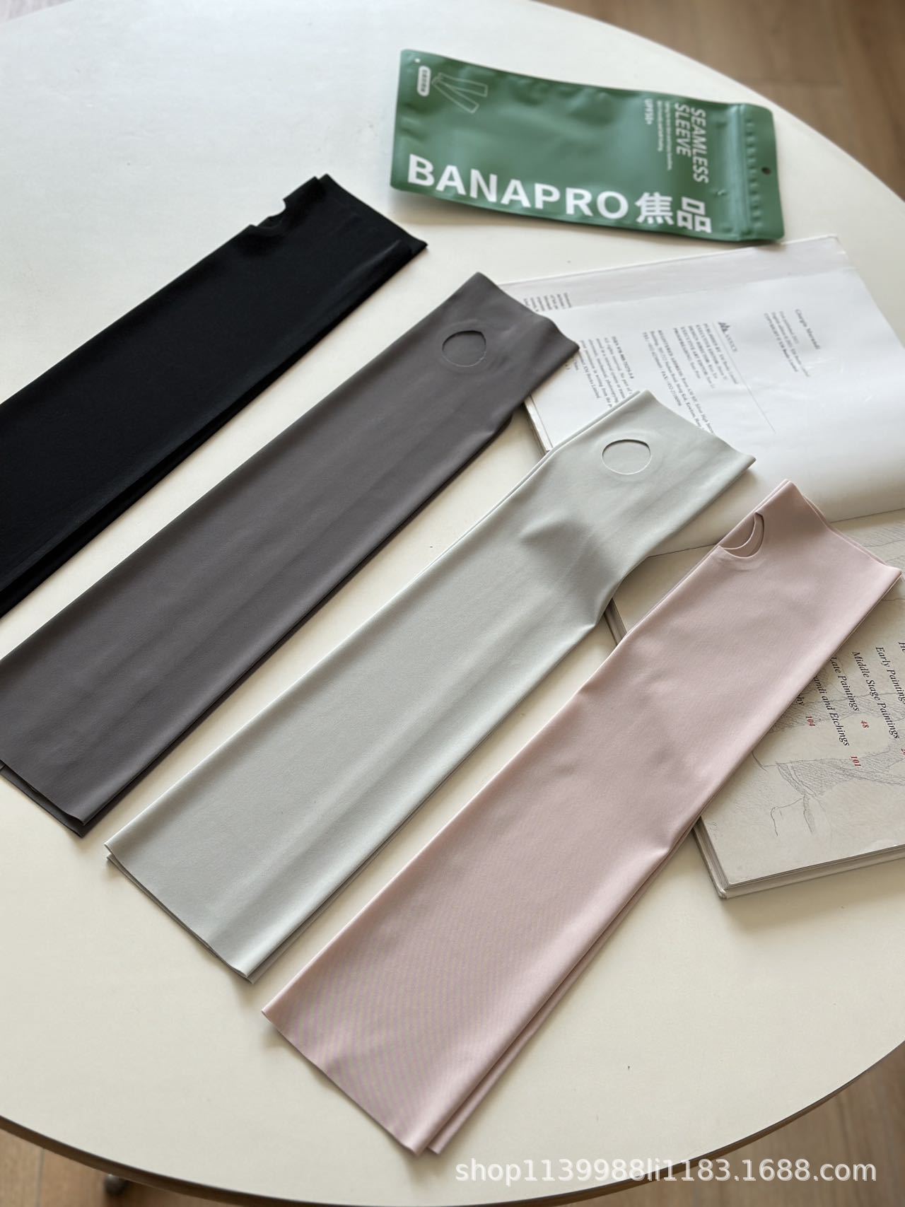 夏季户外防晒BANAPRO无痕防晒袖防紫外线骑行旅行冰丝袖套批发详情5