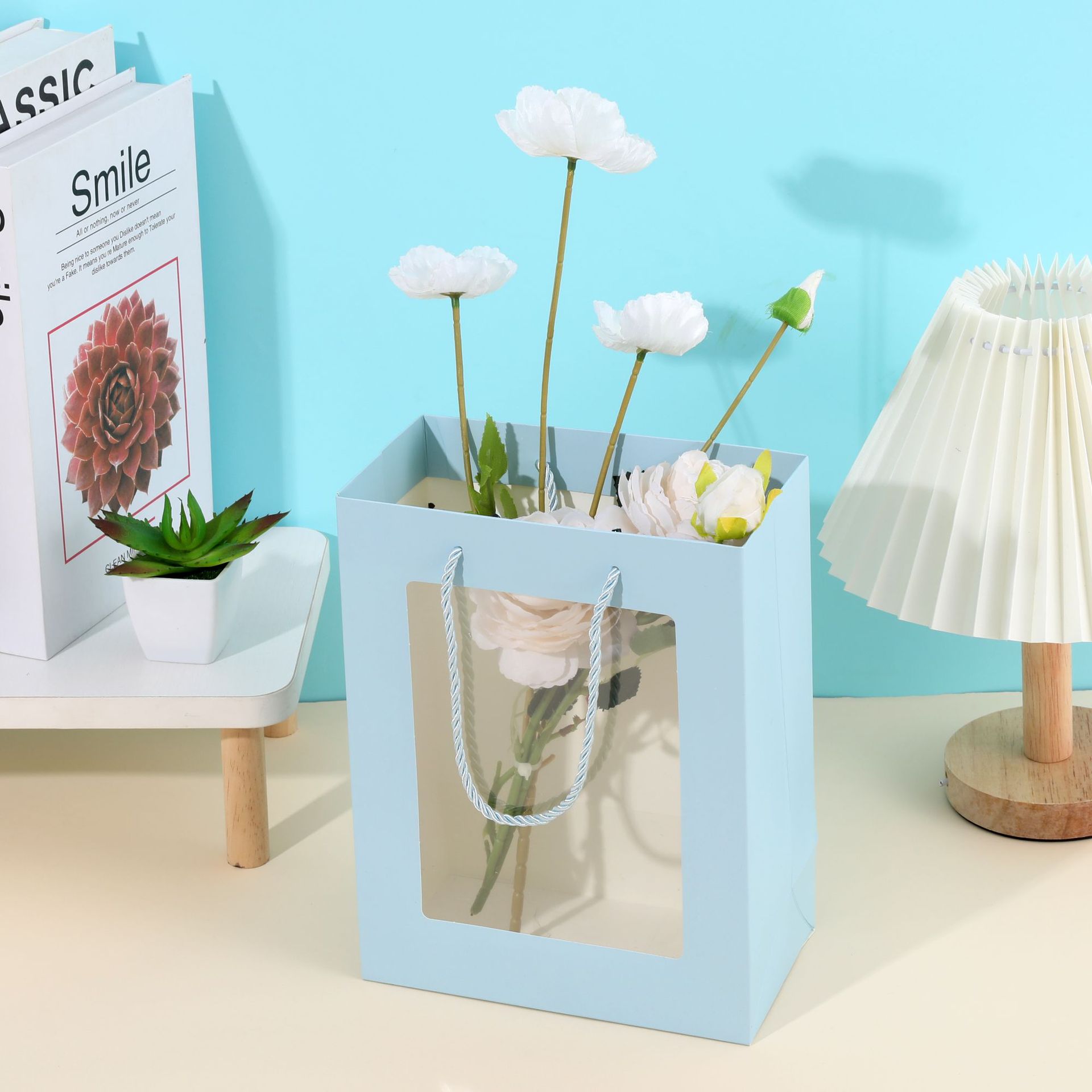 元旦开窗礼品袋苹果包装盒平安夜儿童高级感透明可视礼物袋小清新详情6