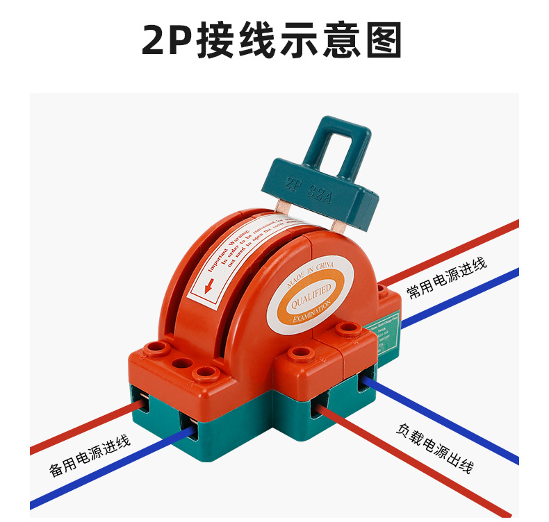 销售家用双向闸刀开关 3P100a双投双电源切换开关 供应双投刀闸详情23