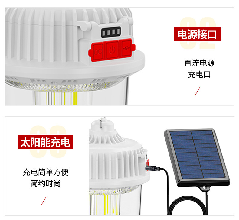 Rechargeable bulbs, a must-have for night market stalls, outdoor camping, household power-off lighting, rainproof rechargeable emergency lights wholesale pic 17