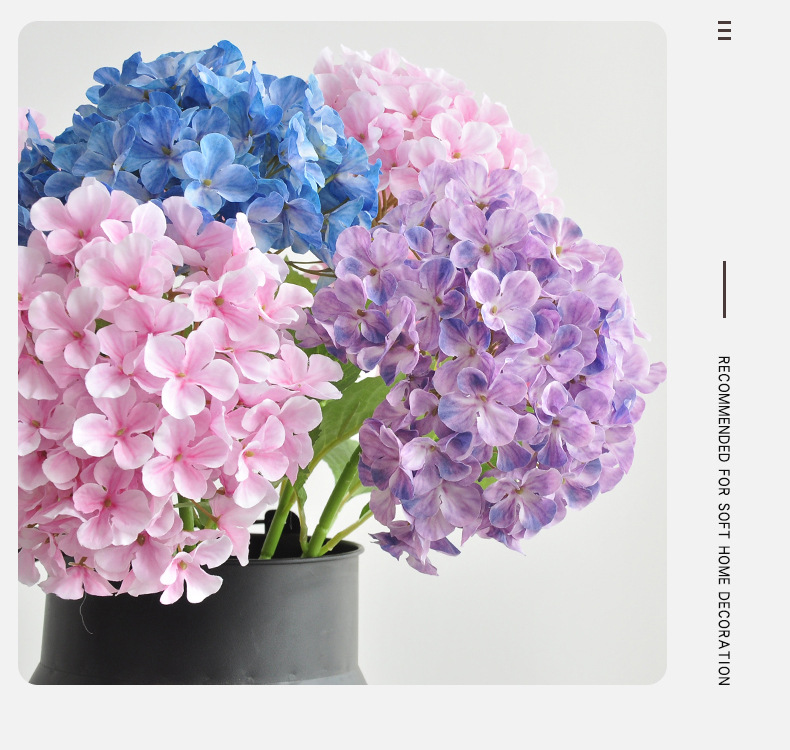 仿真绣球花高档婚庆婚礼布置路引摄影道具3D打印贝拉安娜绣球假花详情18