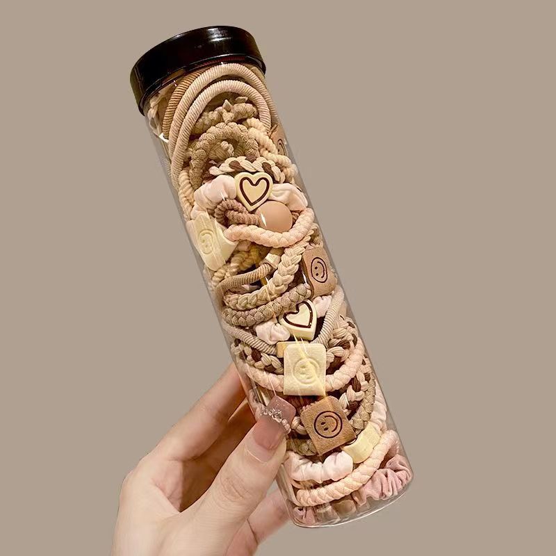 High-elasticity and durable leather band, simple and elegant for women, high ponytail hair tie, high-end look, 2023 new style hair tie pic 5