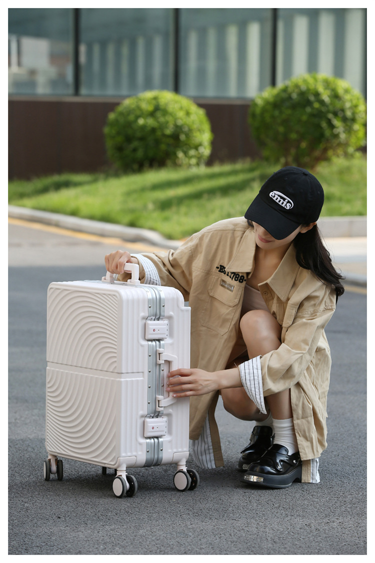 宽拉杆铝框行李箱万向轮大容量20寸24可登机密码箱旅行箱时尚拉杆详情46