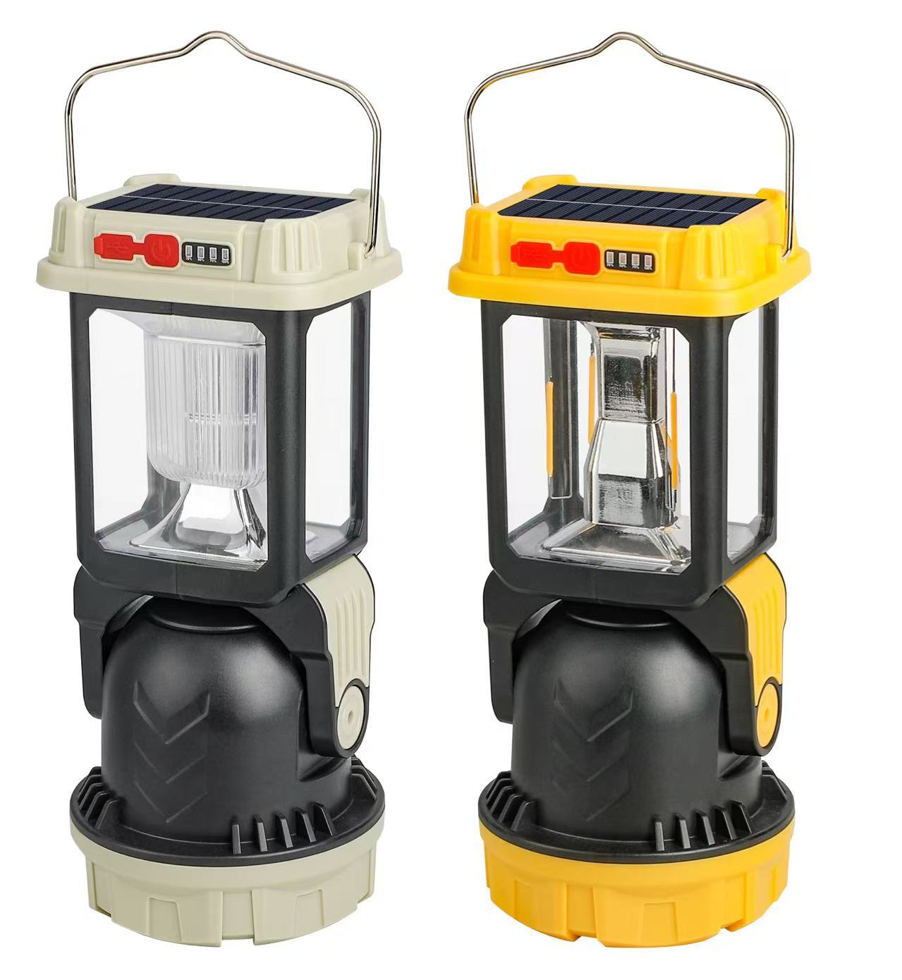 New LED solar multi-functional camping hanging lamp, tungsten filament multi-speed adjustable outdoor strong light emergency lamp, hand-held lamp pic 3