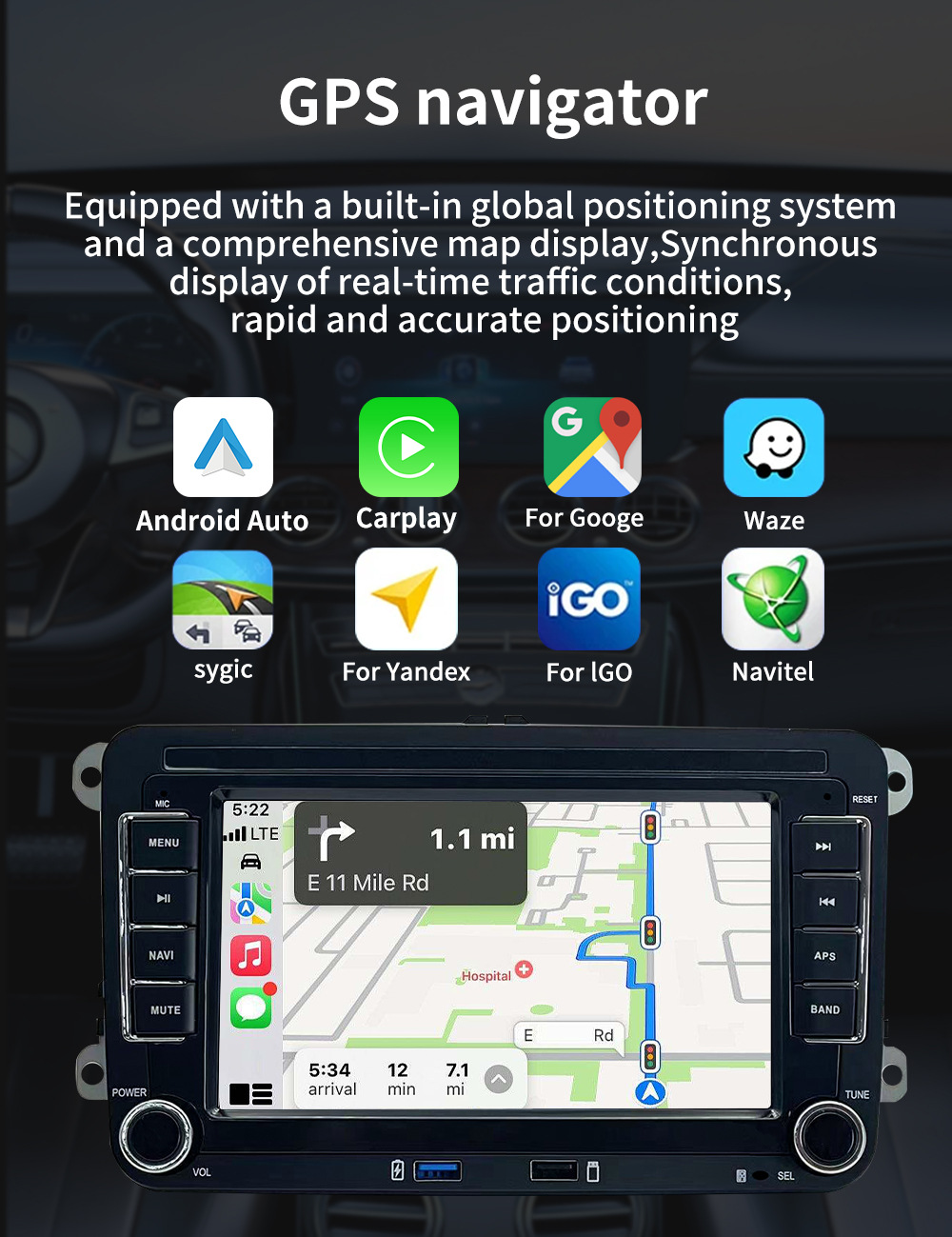 适用大众车斯柯达捷达帕萨特CC途观锐中控大屏导航倒车影像一体机详情13