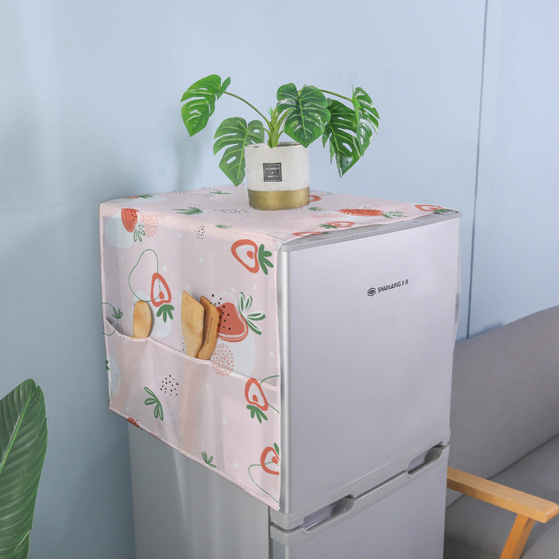 PEVA waterproof refrigerator cover cloth, household appliances, microwave hood, storage, home hanging, kitchen dust cover pic 3