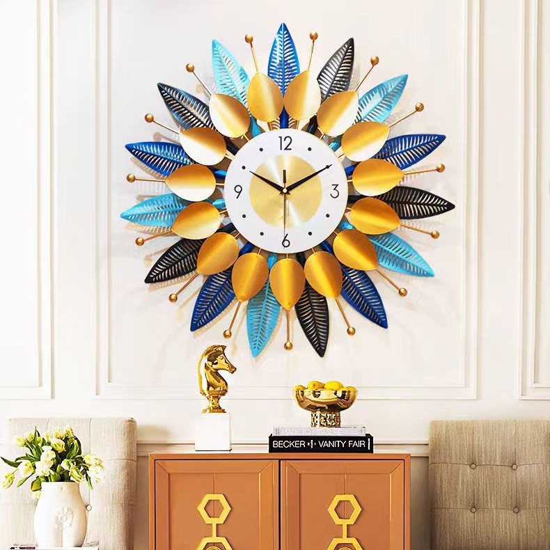 New Chinese-style wall clock for home use in the living room, fashionable European-style silent and creative peacock decorative clock, wall-mounted phoenix watch pic 7