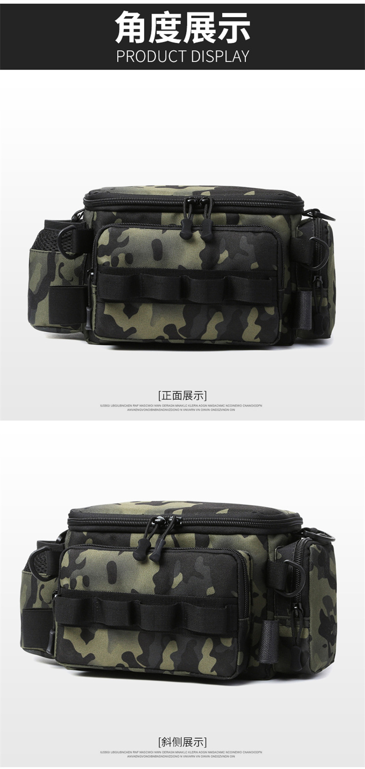 Lu Ya Bag, multi-functional waist bag, single-shoulder backpack, fishing crossbody bag, fishing gear rod bag, fishing storage bag, complete set of equipment pic 32