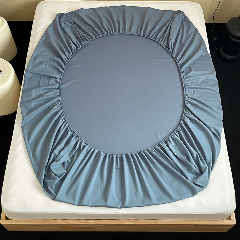 Long-staple cotton single item, all-cotton brushed quilt cover bed, simple pigment color pure cotton autumn and winter 1.8m bedding pic 171