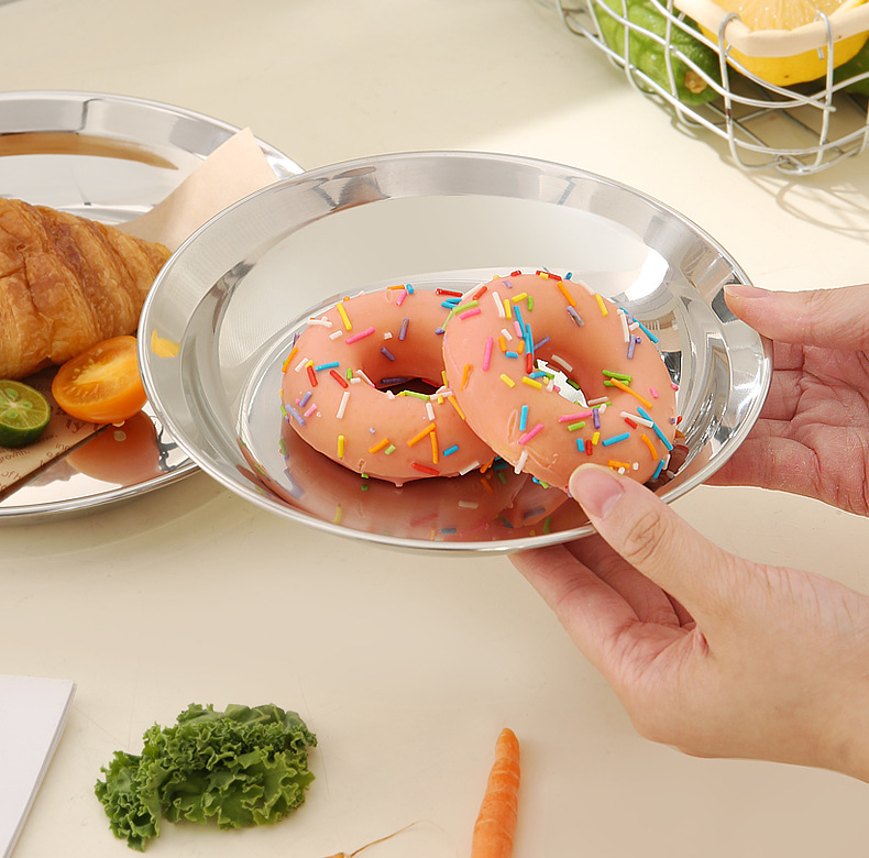 304不锈钢盘子家用菜盘高级感备餐盘食品级平底圆盘凉菜盘烧烤盘详情20