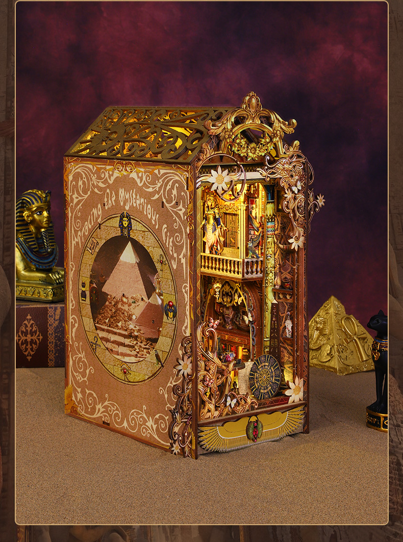 佳特3D立体书立寻迹迷城diy书立拼装书立diy小屋立体书立手工模型详情20