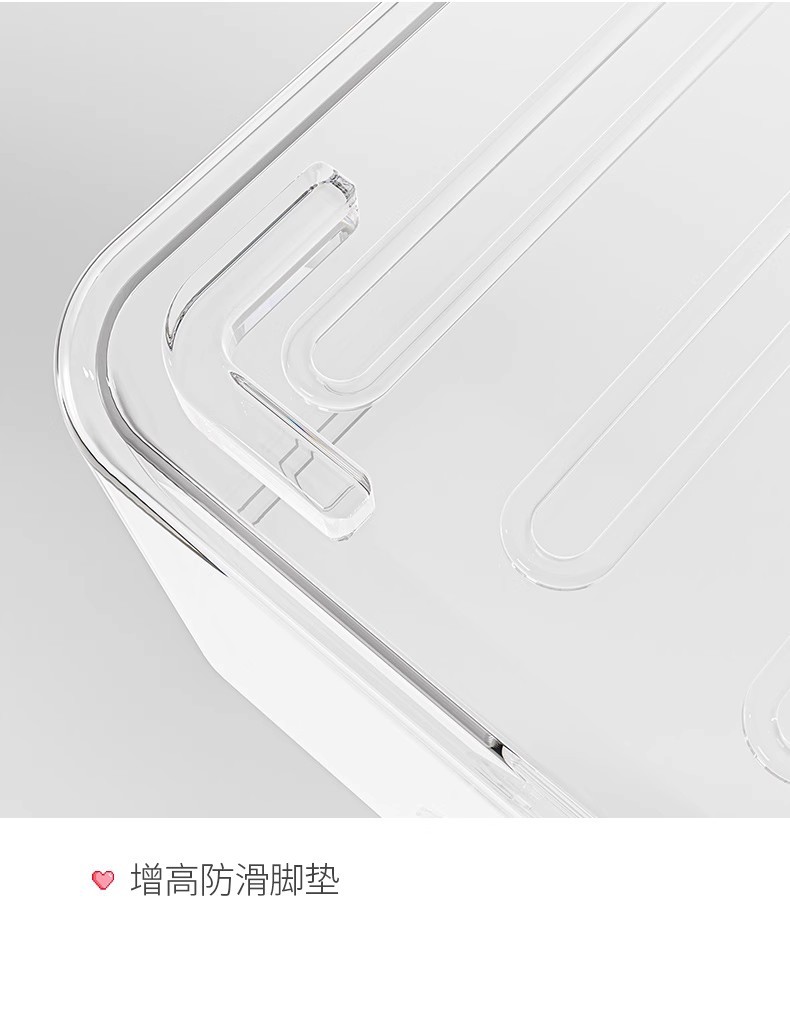 亚克力收纳盒桌面化妆品透明塑料盒宿舍家用面膜护肤品杂物置物架详情10