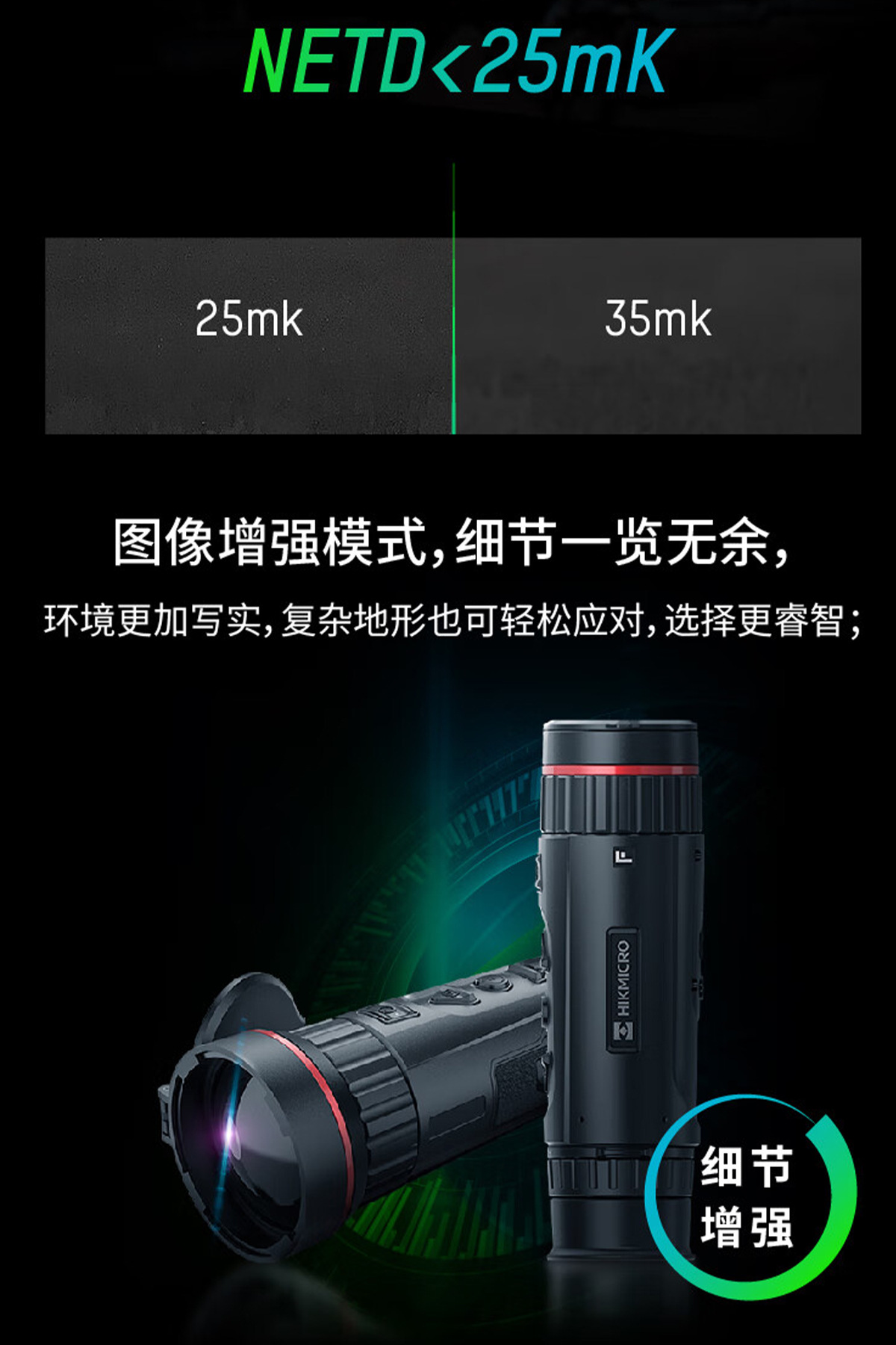 Hikvision Microstar FQ25 monocular outdoor observation thermal imager Handheld Hot search thermal imaging high-definition night vision device pic 4