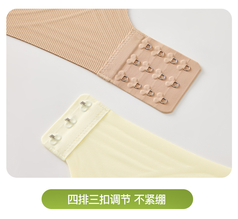 Yixingyao jelly strip lifting soft support underwear small chest upper support gathers seamlessly to tuck in the secondary breasts semi-fixed cup bra pic 25