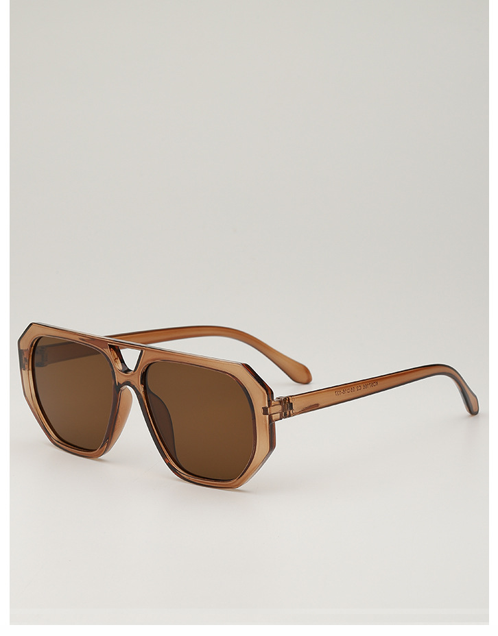 European and American retro square frame street style sunglasses, American high-end style ins style trendy sunglasses for men and women, round face sunglasses pic 17