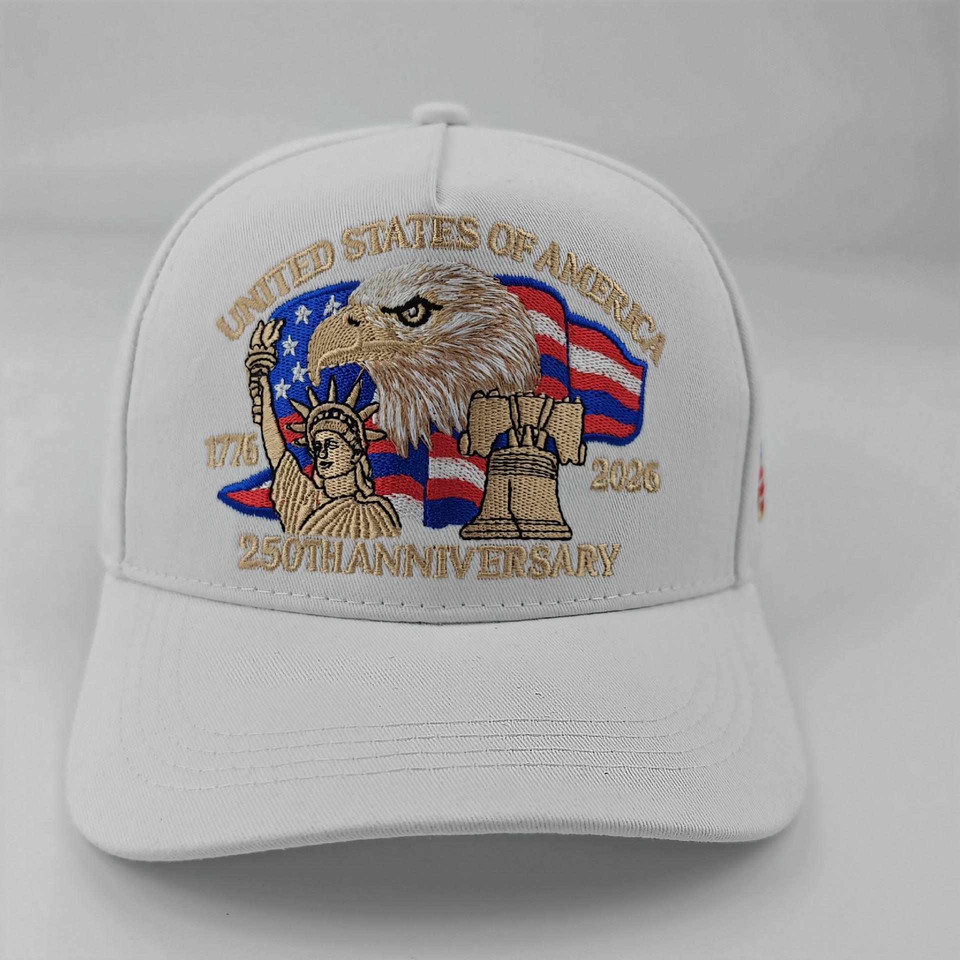 New in-stock American 250th anniversary commemorative baseball cap, three-dimensional embroidered commemorative cap, cross-border headband baseball cap pic 10