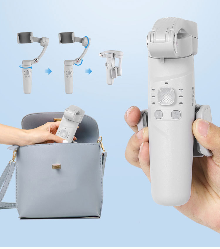 The new product M01 handheld gimbal three-axis mobile phone stabilizer, anti-shake intelligent face tracking photography live streaming stabilizer pic 17