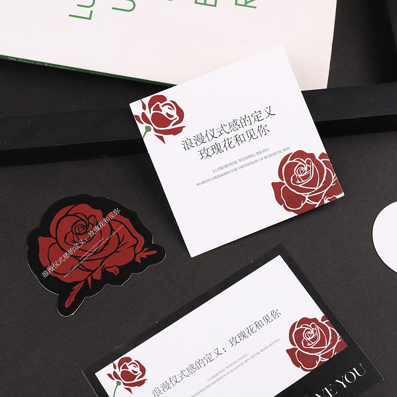 New Qixi Festival rose cards, Korean-style fresh flower wrapping paper, materials for bouquets and floral arrangements, and materials for flower wrapping paper in flower shops pic 5