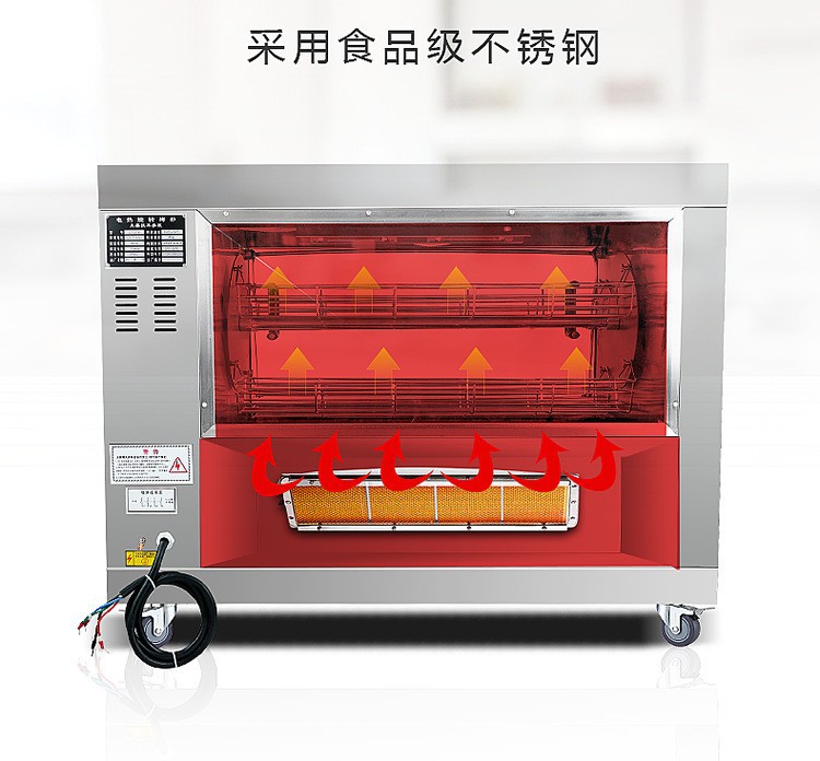 Wholesale of commercial multi-functional chicken roasting oven, fully automatic rotating intelligent temperature control, and special poultry roasting oven equipment for hotels and canteens pic 14