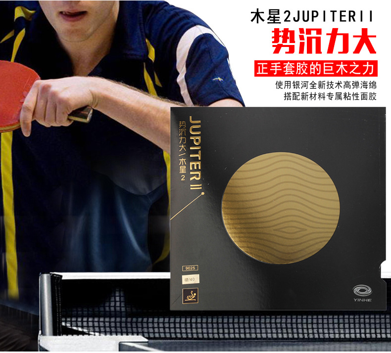 银河Jupiter III乒乓球胶皮免灌内能专业比赛训练用高弹性耐用详情2