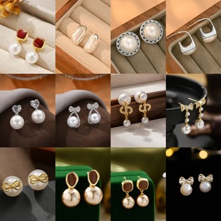 Sweet and cool style fashionable commuting large circle thin ear ring, niche design sense exaggerated earrings 925 silver needle plain ring earrings pic 53