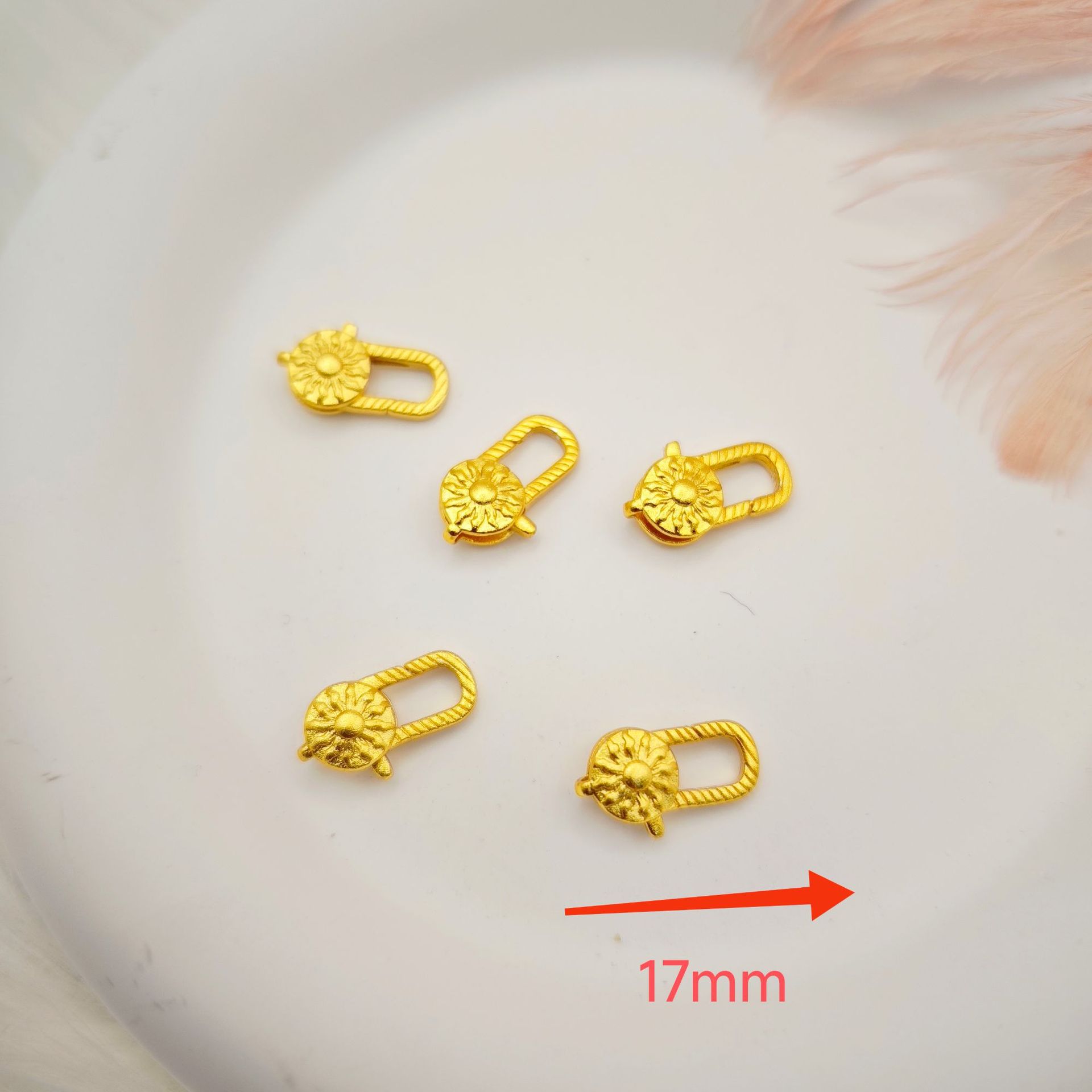 保色古法金饰品扣异型扣diy手链项链扣连接扣详情28