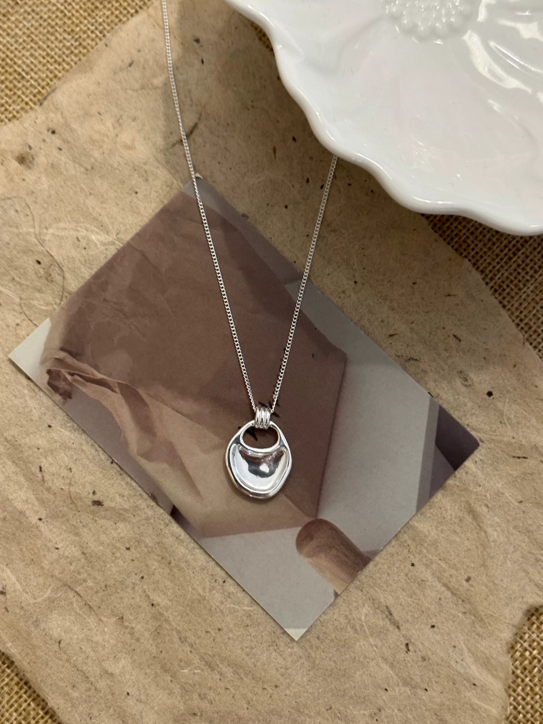 韩版马鞍包项链冷淡风小众简约高级感百搭不规则手提包长款锁骨链详情5