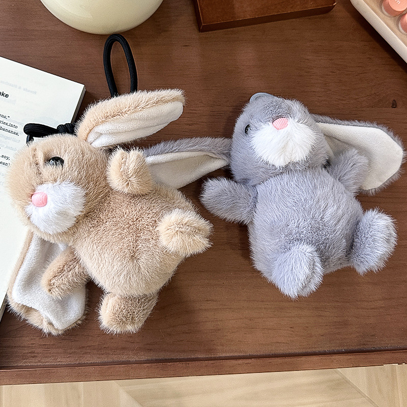 Sweet little rabbit dolls, comforting and accompanying long-haired, big-eared rabbit plush toys, keychains, bags, pendants, figurines, gifts pic 8
