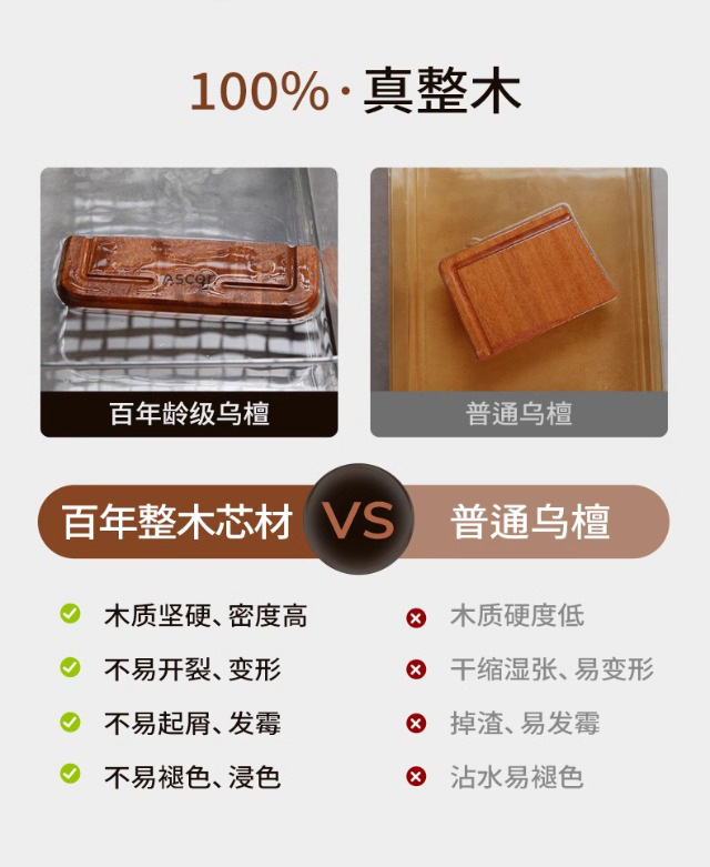 乌檀木菜板家用防霉抗菌双面实木切菜板砧板整木面板厨房专用案板详情8