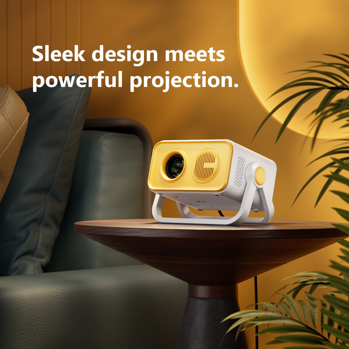 新升级跨境V19投影仪安卓系统高清智能投影机wifi家庭影院投影仪详情2