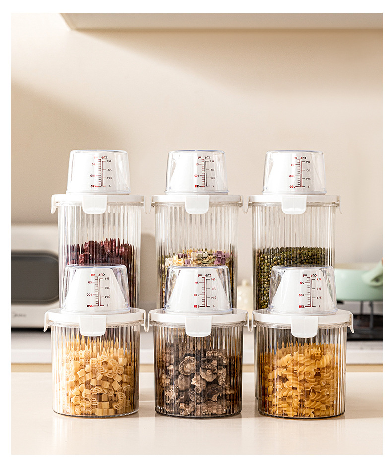 Sealed jar, food-grade household insect-proof and moisture-proof kitchen rice bucket, flour and starch storage tank, five-grain and miscellaneous grain storage box pic 16