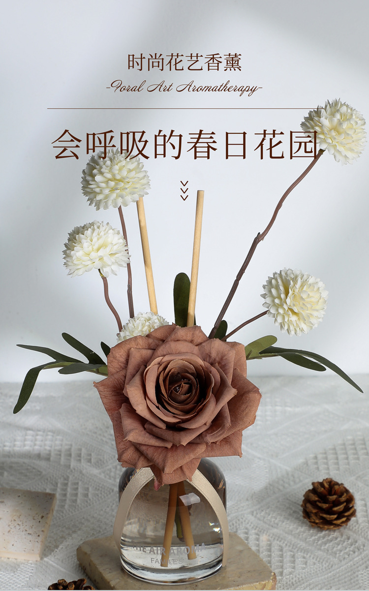 Acrylic ecological bottle, floral art piece, home decoration, bamboo and cypress potted plant vase pic 2