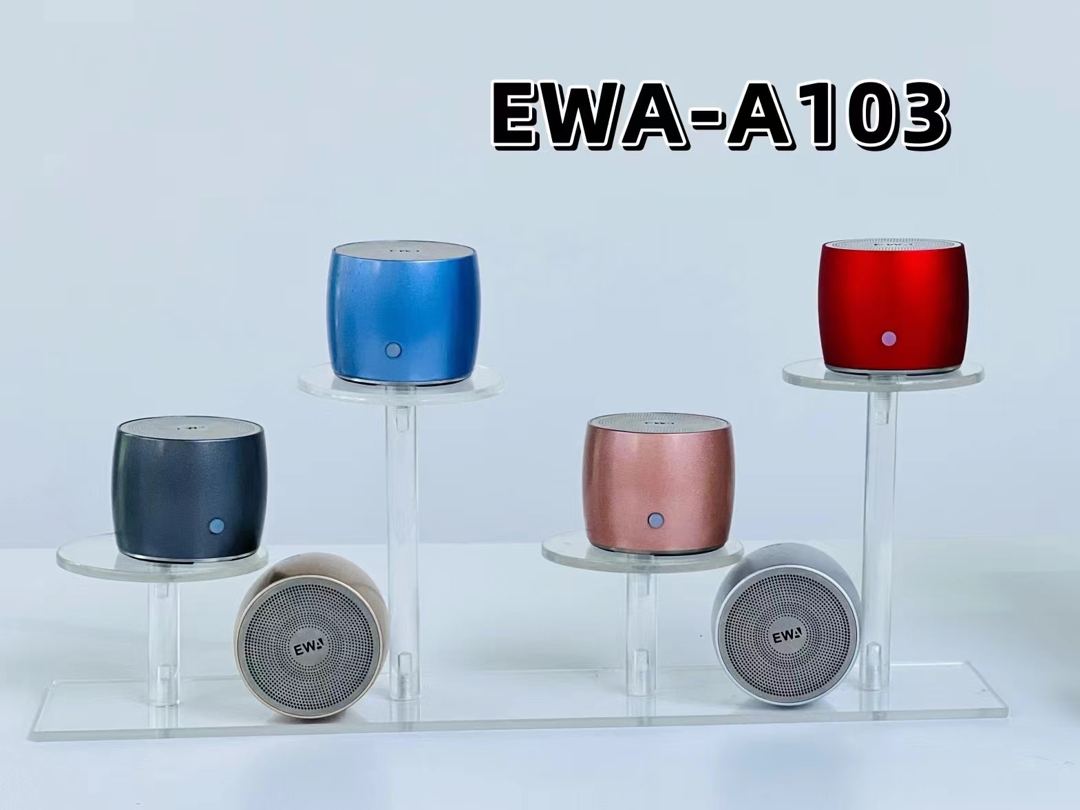 The newly upgraded Type-C interface EWA-A103 mini Bluetooth outdoor portable super low-frequency metal Bluetooth speaker pic 20