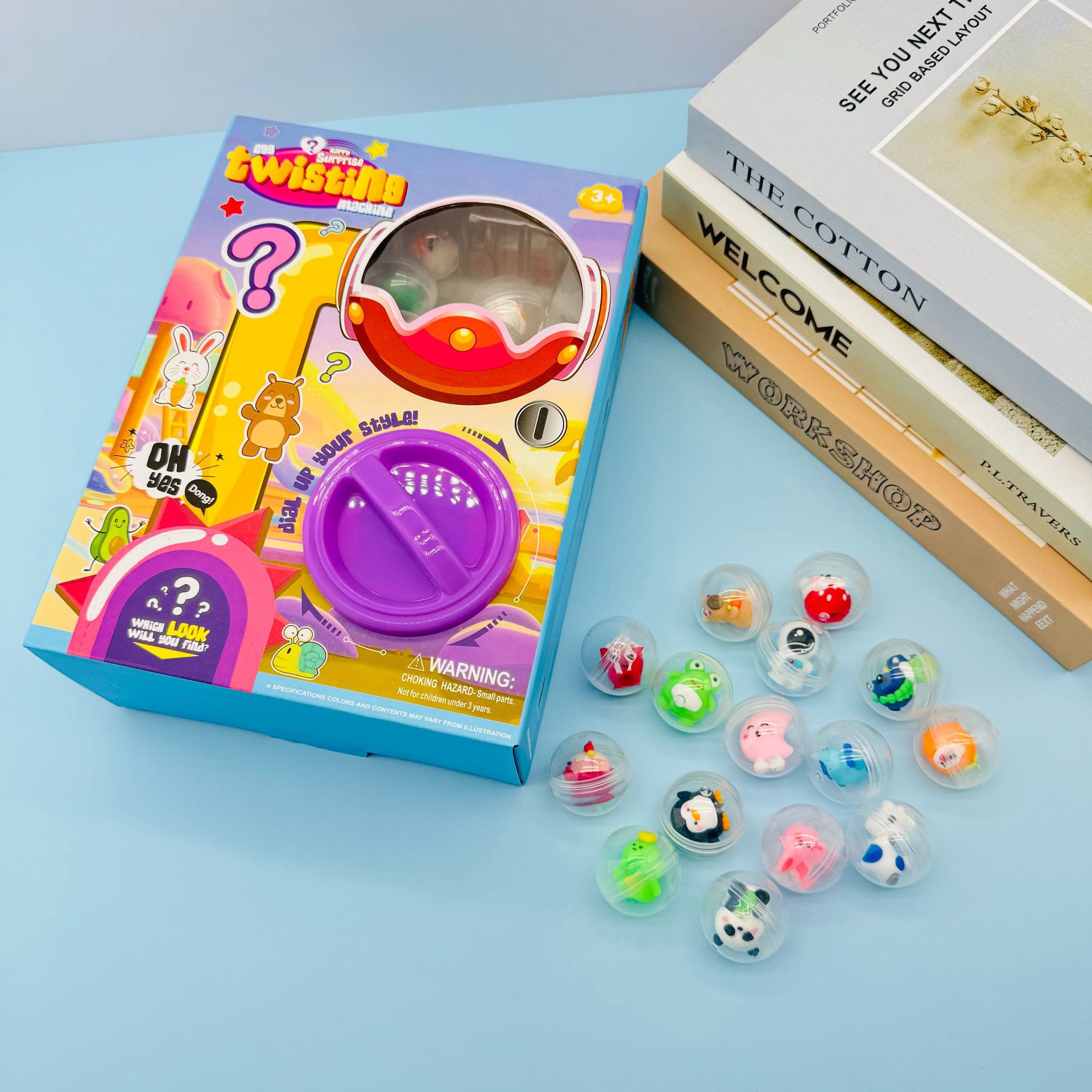 现货供应惊喜扭蛋公仔套装迷你扭蛋机卡通幼儿园儿童创意潮酷扭蛋详情2