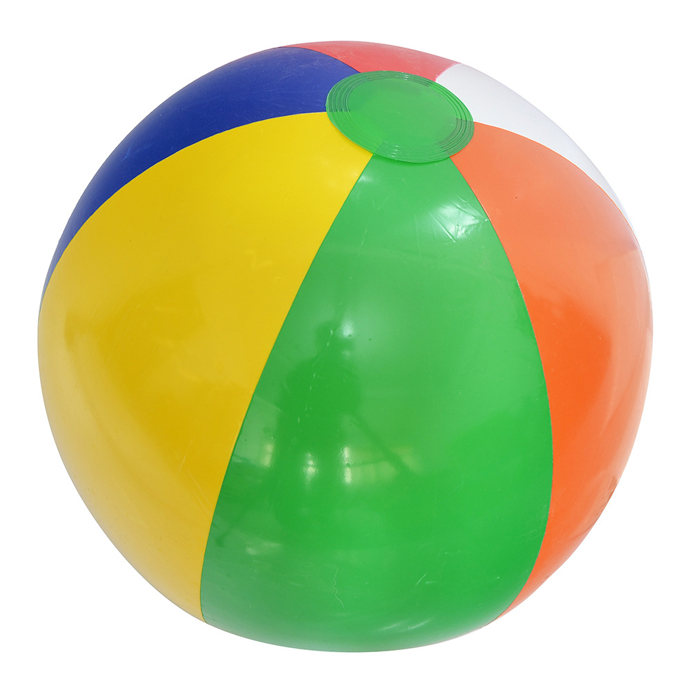 Six pieces of colored beach balls are selling well across borders. 16-inch inflatable colored balls are swimming pool water play toys made of eco-friendly materials pic 7