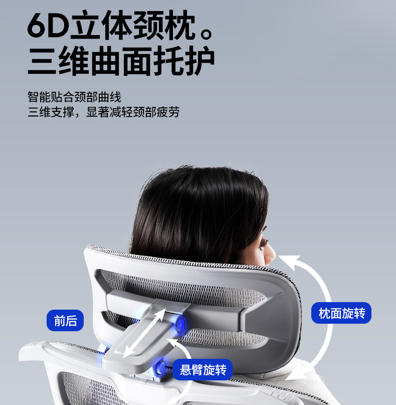 人体工学椅舒适久坐电脑椅家用办公午睡两用座椅宿舍电竞椅子 家装建材 商业办公家具 办公椅 电脑椅详情19