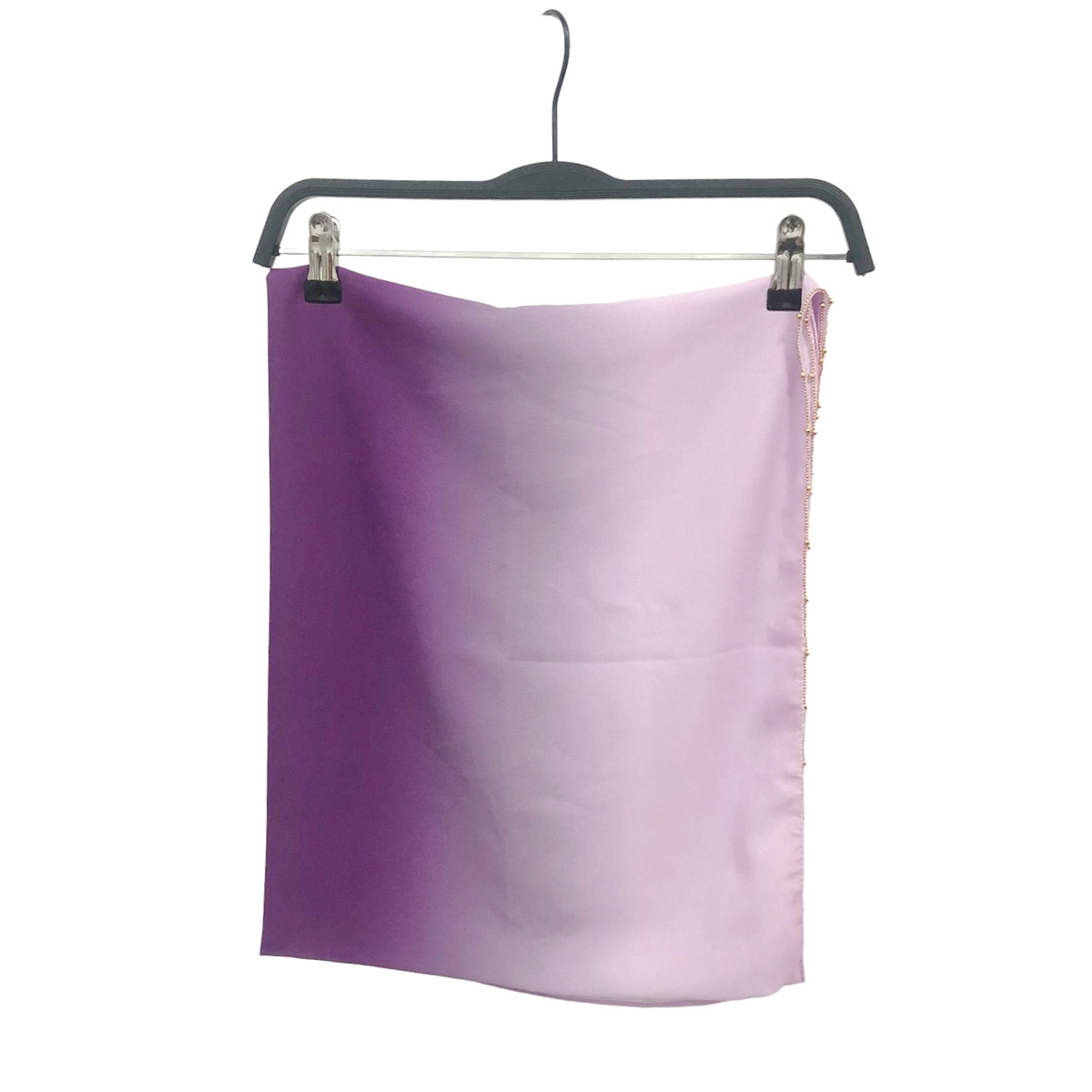 跨境新款马来亮钻围巾回族纱巾雪纺渐变色头巾女中东包头女士围巾详情2