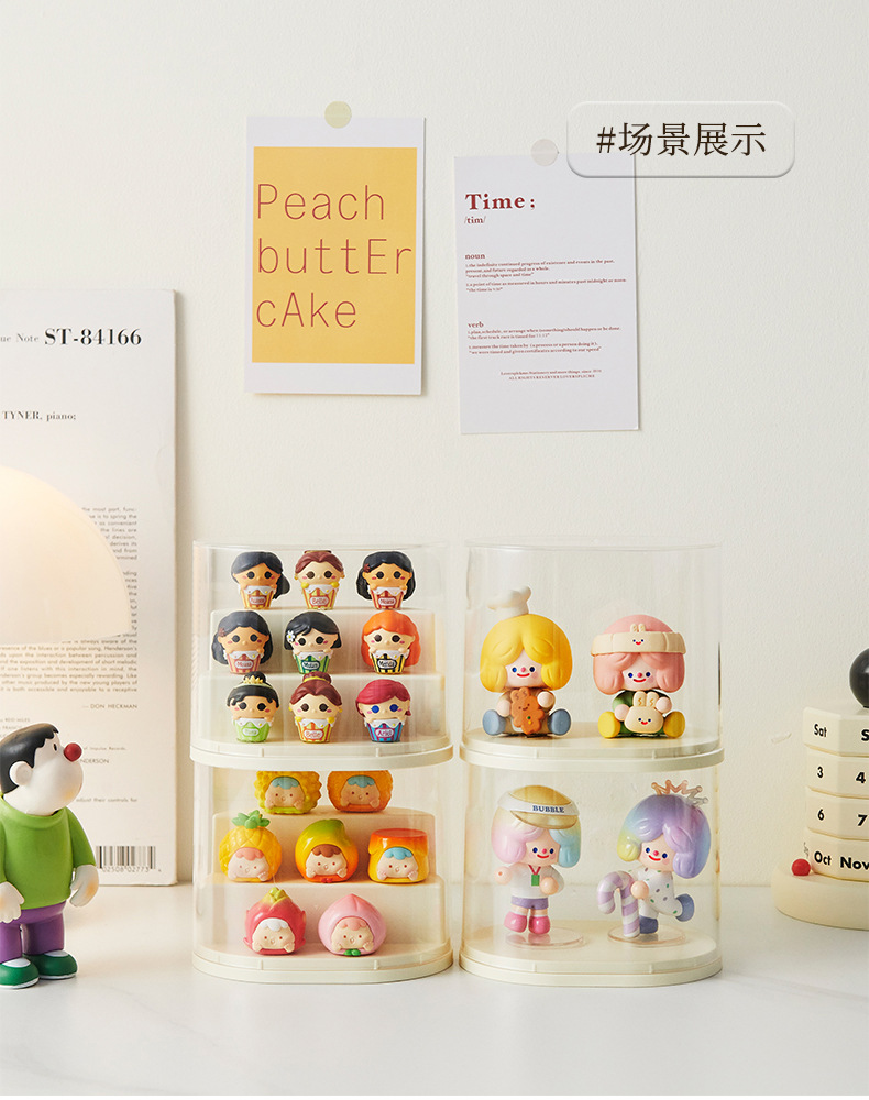 The display box, the cute grain blind box, can be stacked with dust-proof dolls, the Lego display stand, and the transparent bubble Matte figurine storage box pic 14