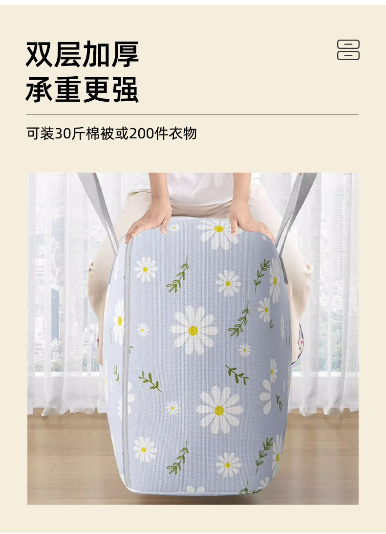 Storage bags for clothes, cotton quilts, quilts, large-capacity moving packing bags, sorting bags for clothes pic 5