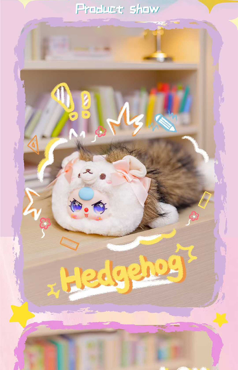 娃三岁-笔袋毛绒盲盒 卡通潮玩毛绒盲盒礼物 公仔背包礼物批发详情8