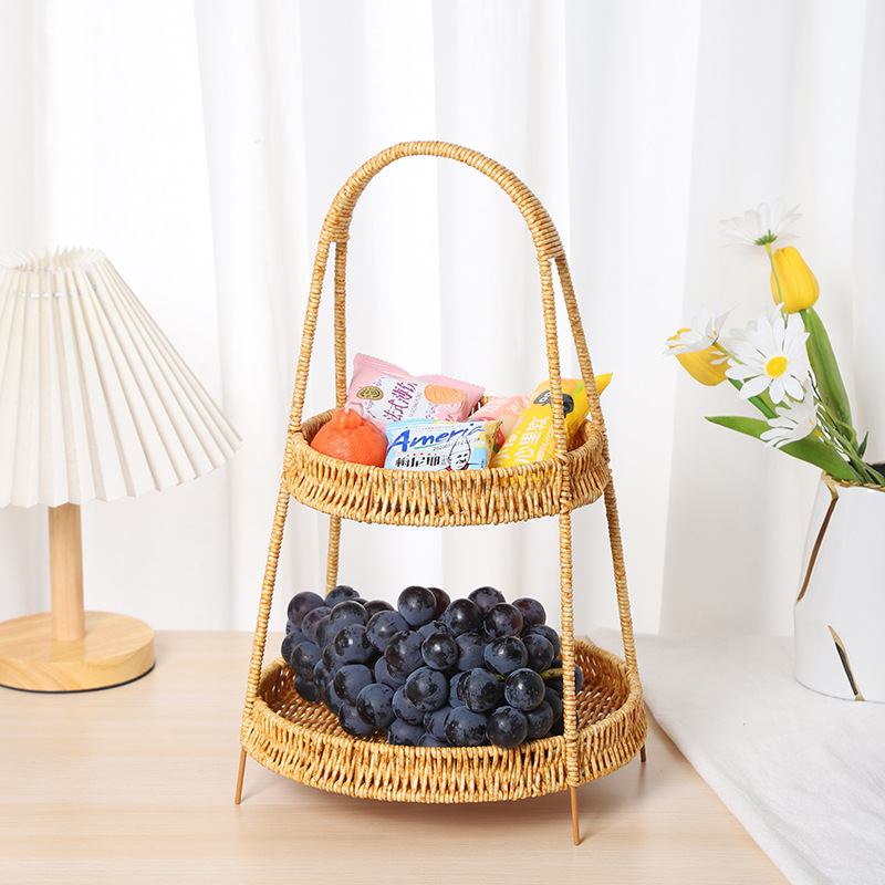Multi-functional plastic fruit plates, fruit baskets, snack plates, draining dried fruit boxes, solid wood dried fruit boxes, and household fruit plates are available in multiple colors pic 5