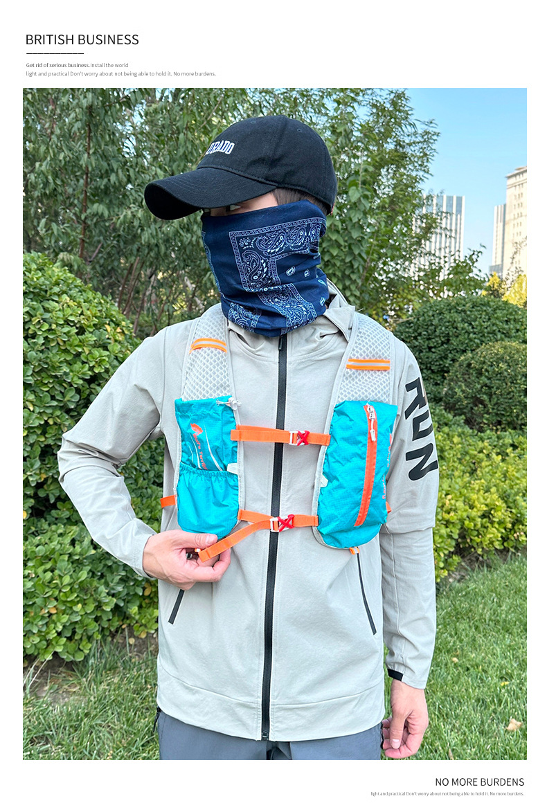 Outdoor cross-country backpacking, marathon running backpacking, hiking small mountain climbing backpack, mountain bike cycling, sports water bag backpacking pic 24