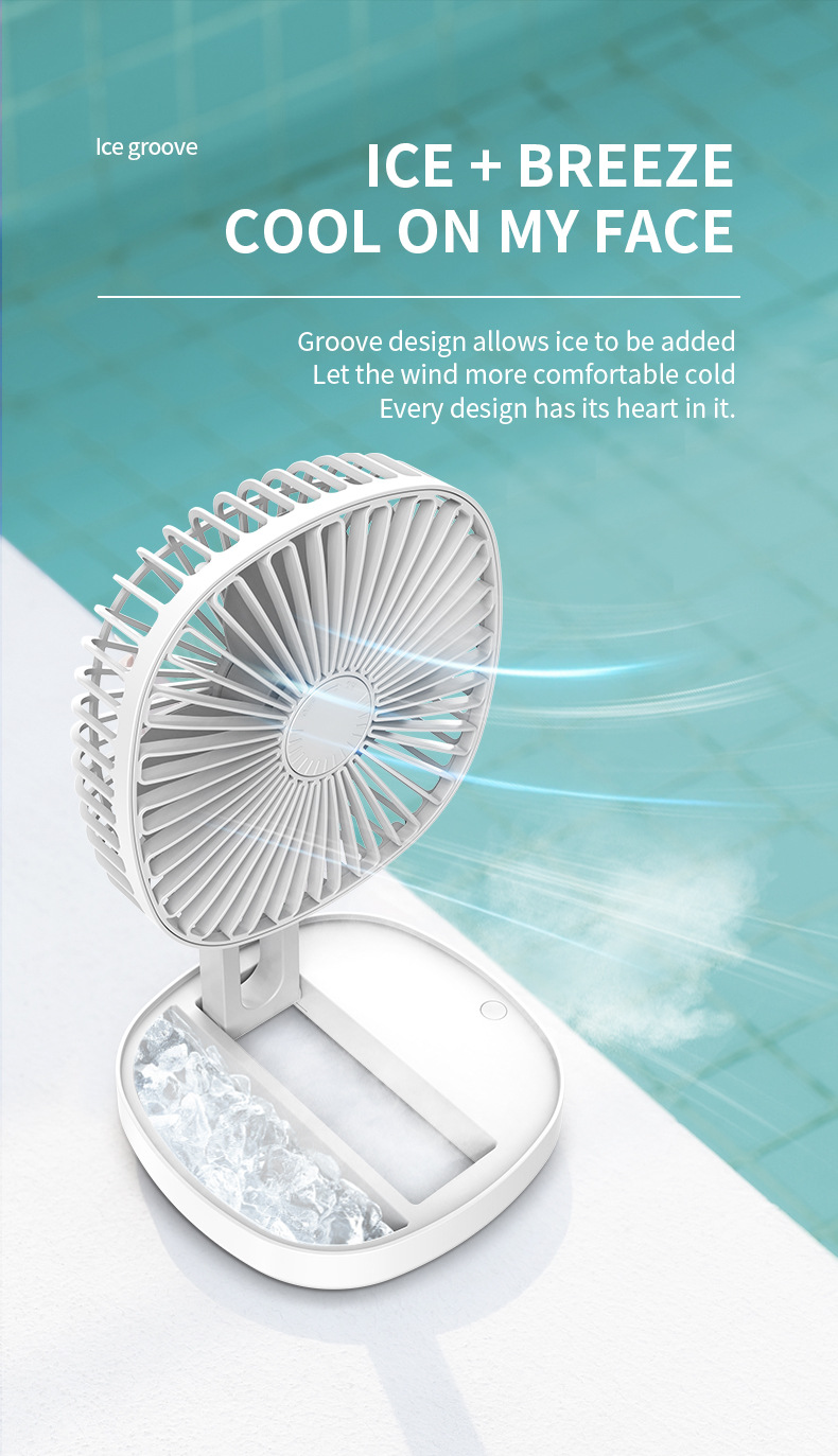 Folding Fan складной вентилятор на третьей скорости, аэродинамический стол на открытом воздухе летом охлаждается ароматический заменитель M141 pic 4