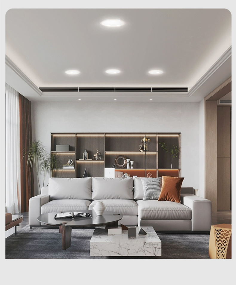 Available for wholesale of wide-voltage led downlights, embedded ceiling lights, household bucket lights, bedroom hole lights, and living room ceiling openings pic 9