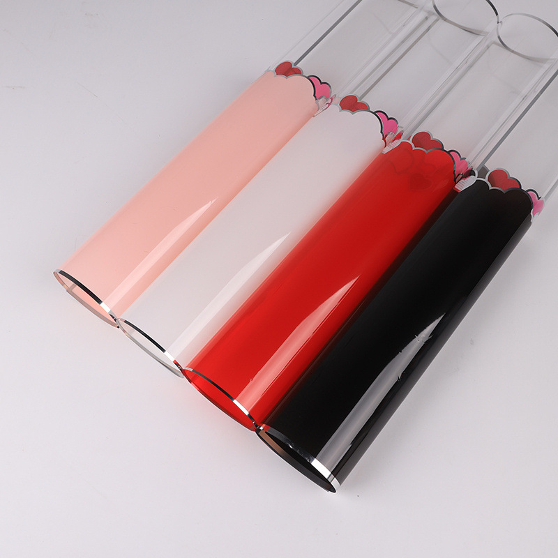 七夕乐乐心单支玻璃纸袋花束包装袋花店花艺玫瑰包花纸材料鲜花包装用品详情6