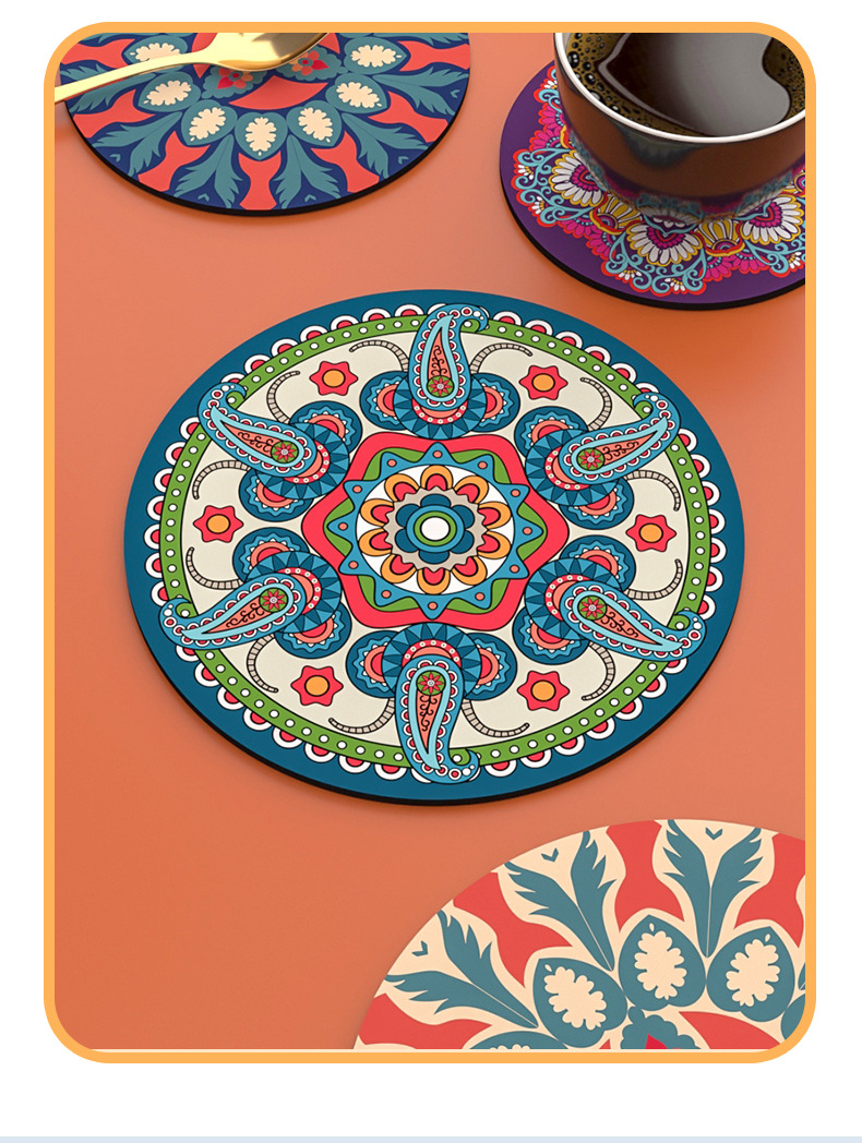 耐热茶垫杯垫隔热垫可爱餐桌垫防烫餐盘垫高颜值橡胶垫菜垫子详情6